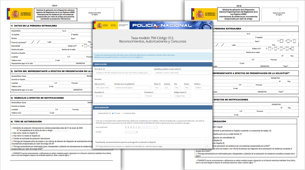 Infografía comparativa Modelos EX-31 y EX-32 Regularización 2026