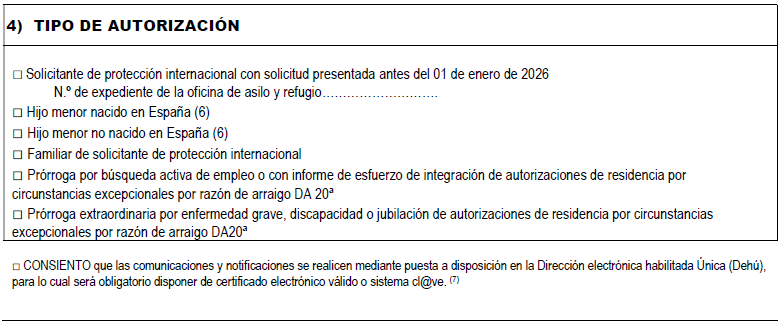 Completar el Modelo EX-31