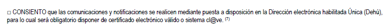 Modelo EX-31 para Menor de Asilo Sección 1 "CONSIENTO"